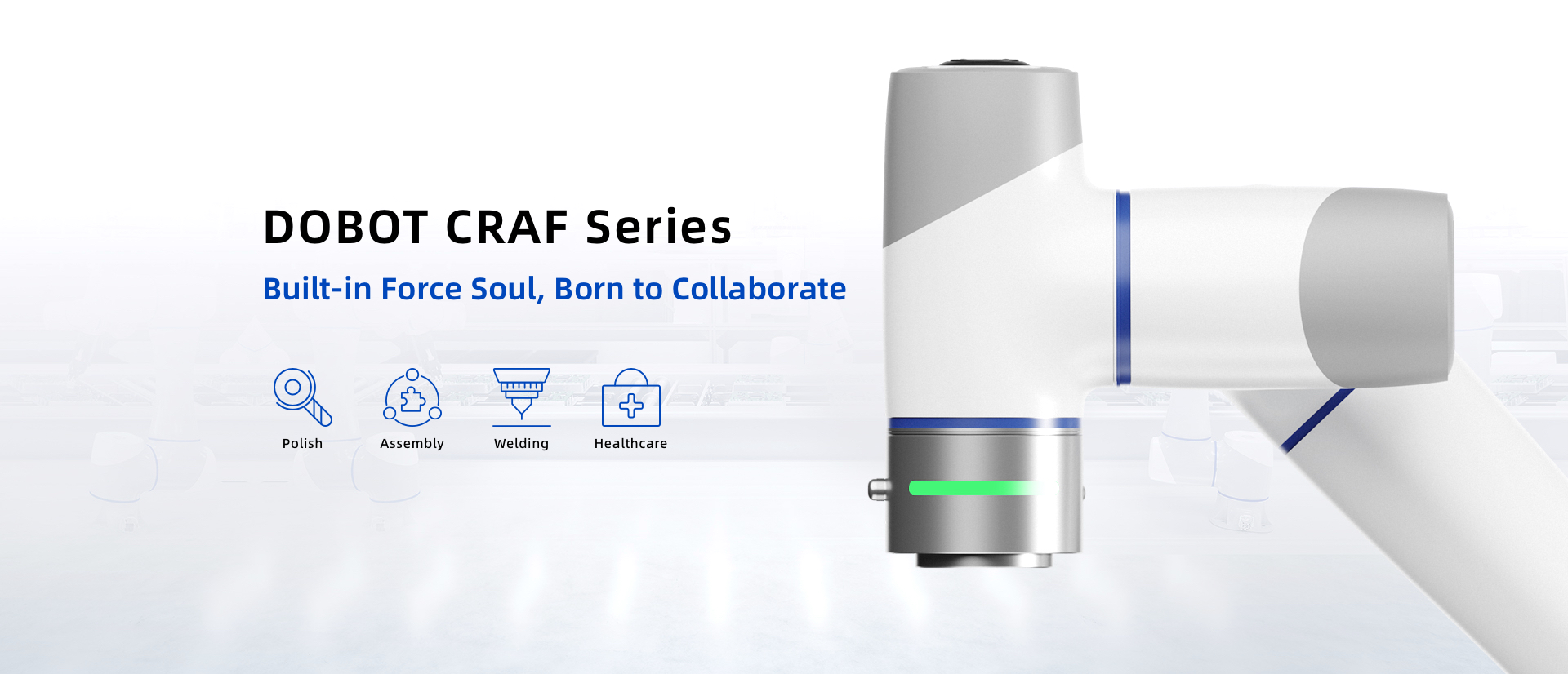 CNC automation,Force Control,Precision Assembly, Automotive Grinding, Automotive Polishing、DOBOT CRAF Series