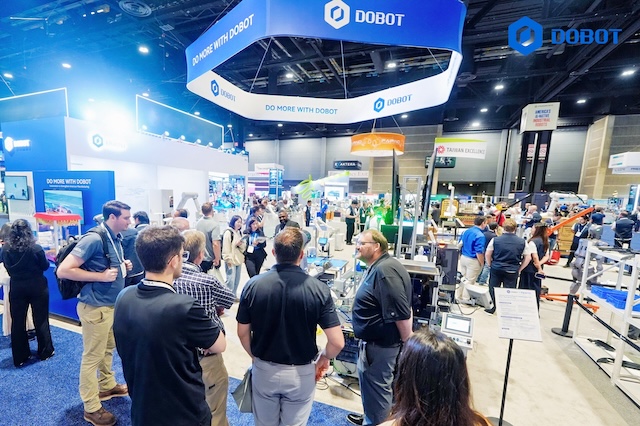 Discover how DOBOT showcased collaborative robots, Atom humanoid robot, the INFFNI Rover X1