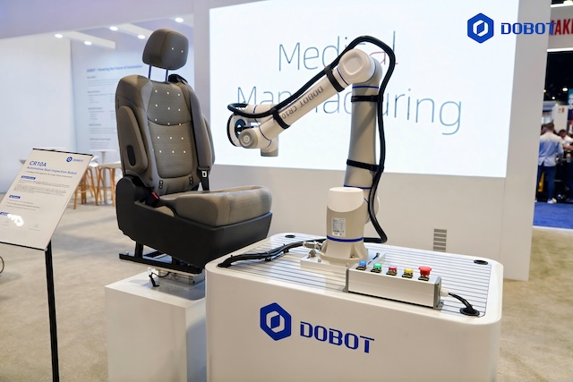 Discover how DOBOT showcased collaborative robots, Atom humanoid robot, the INFFNI Rover X1
