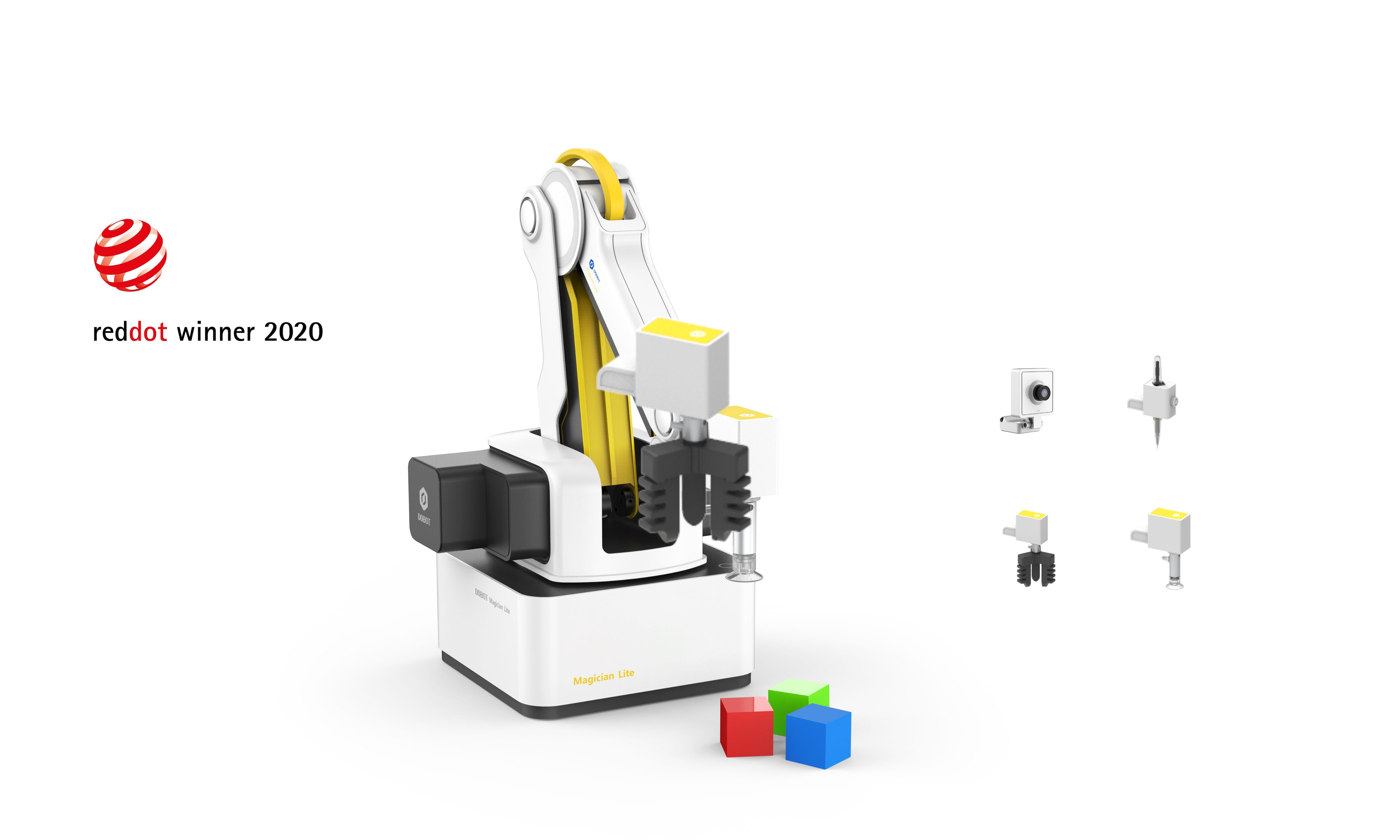 World’s First Kid-Friendly AI-Infused Robot Arm DOBOT Magician Lite Wins the Red Dot Awards 2020