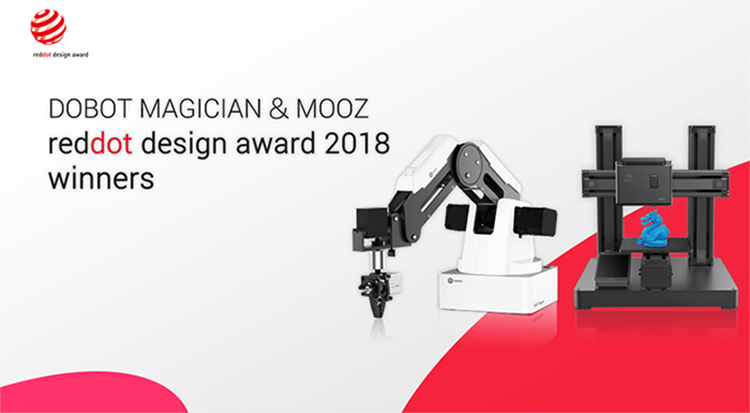 2018 Red Dot Design Award for Dobot Product