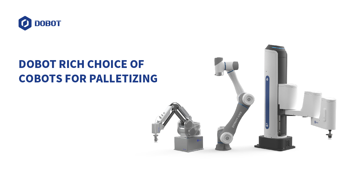 dobot rich choice of cobots for palletizing 2